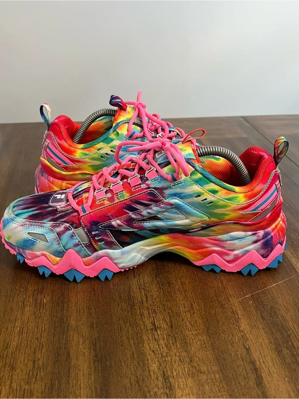 Fila Multicolor Tie Dye Sneakers 5JM01565-781 Womens Size 11